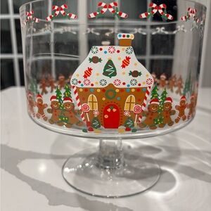 Festive Gingerbread House Holiday Bowl… 8 In. W & 6 In. D & 10.5 In. T